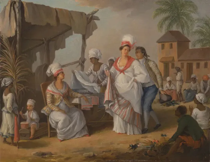 Framed Print : Market Day, Roseau, Dominica, ca. 1780. Creator: Agostino Brunias Framed Print : Market Day, Roseau, Dominica, ca. 1780. Creator: Agostino Brunias