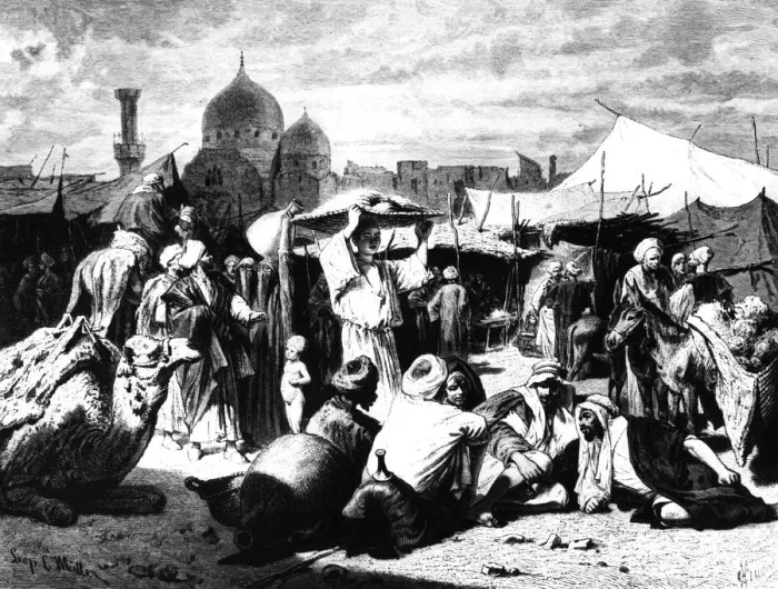 Framed Print : Market at Dessouk, Egypt, 1880 Framed Print : Market at Dessouk, Egypt, 1880