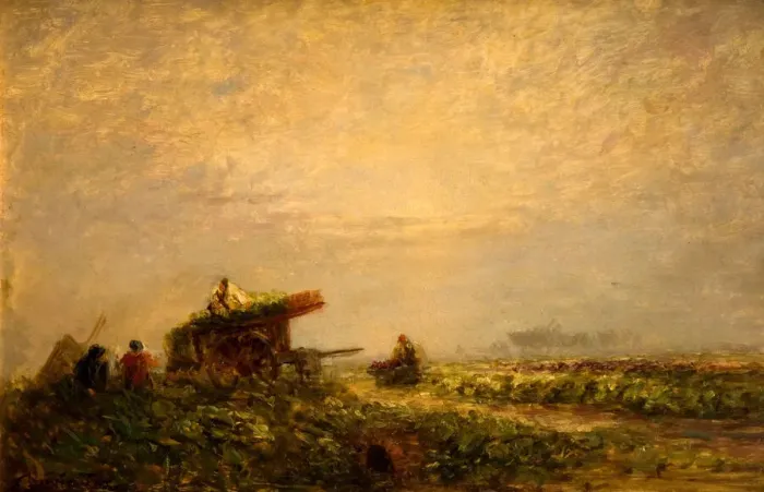 Framed Print : Market Gardeners, 1849-1851. Creator: David Cox the elder Framed Print : Market Gardeners, 1849-1851. Creator: David Cox the elder