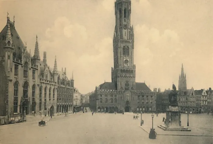 Framed Print : Market Place, c1910 Framed Print : Market Place, c1910