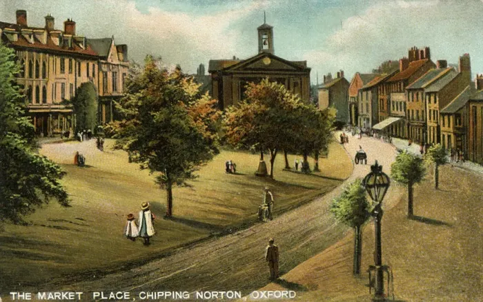 Framed Print : Market Place, Chipping Norton, Oxfordshire, late 19th or early 20th century. Artist: Langsdorff and Co Framed Print : Market Place, Chipping Norton, Oxfordshire, late 19th or early 20th century. Artist: Langsdorff and Co