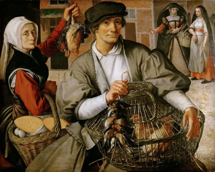Framed Print : Market Scene Framed Print : Market Scene