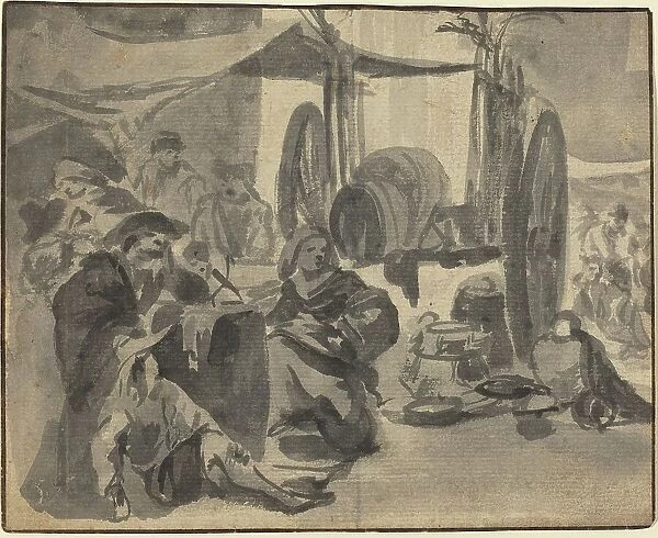 Market Scene, 17th century. Creator: Unknown