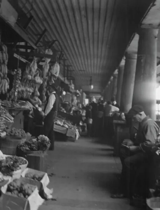 Framed Print : Market scene, New Orleans, between 1920 and 1926. Creator: Arnold Genthe Framed Print : Market scene, New Orleans, between 1920 and 1926. Creator: Arnold Genthe