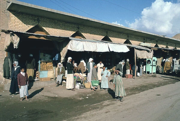 Market or souks, Samarra, Iraq, 1977