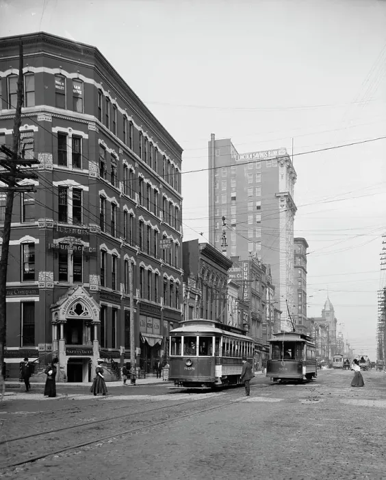 Framed Print : Market Street, Louisville, Ky. between 1900 and 1910. Creator: Unknown Framed Print : Market Street, Louisville, Ky. between 1900 and 1910. Creator: Unknown