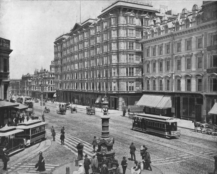 Framed Print : Market Street, San Francisco, California, USA, c1900. Creator: Unknown Framed Print : Market Street, San Francisco, California, USA, c1900. Creator: Unknown