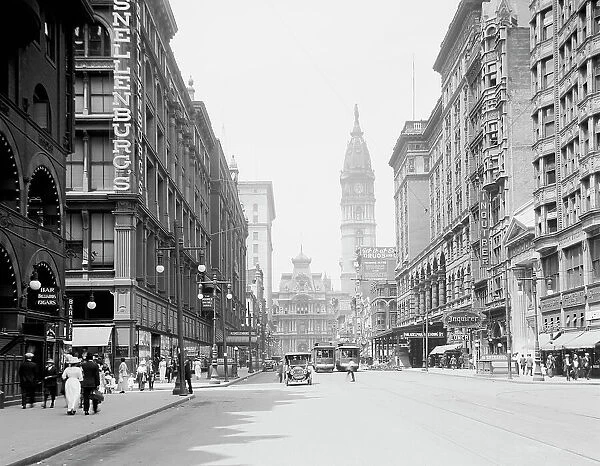 Market Street, west from Eleventh, Philadelphia, Pa. c.between 1910 and 1920. Creator: Unknown