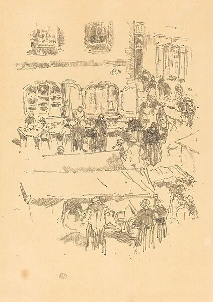The Marketplace, Vitre, 1893. Creator: James Abbott McNeill Whistler