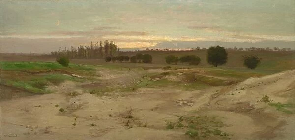 The Marl Pit at Mulcent: Evening, after 1857. Creator: Antoine Chintreuil (French, 1814-1873)
