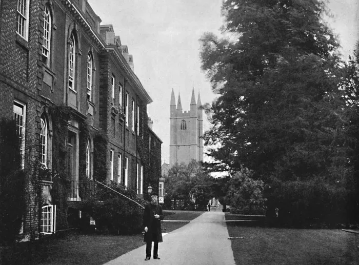 Framed Print : Marlborough College, Wilts, c1896. Artist: RW Thomas Framed Print : Marlborough College, Wilts, c1896. Artist: RW Thomas