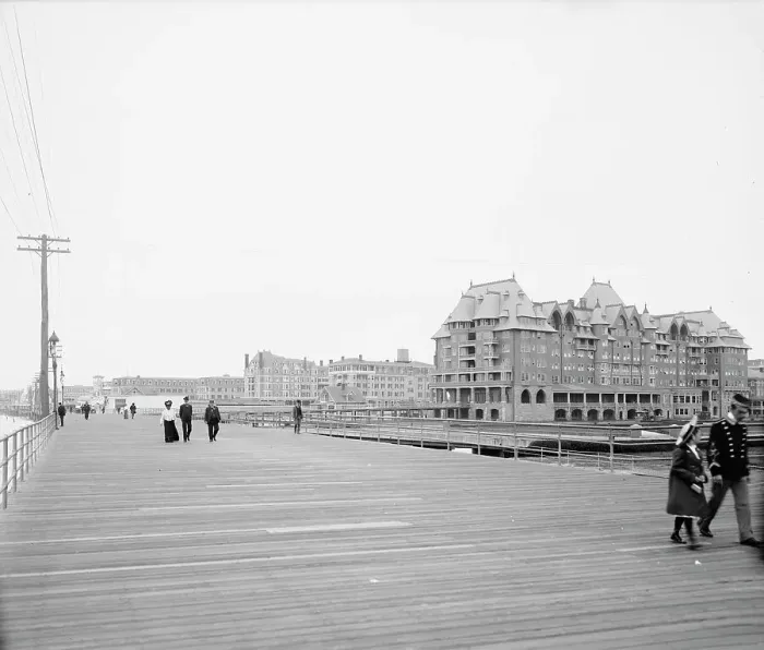 Framed Print : Marlborough House, Atlantic City, N.J. between 1895 and 1910. Creator: Unknown Framed Print : Marlborough House, Atlantic City, N.J. between 1895 and 1910. Creator: Unknown