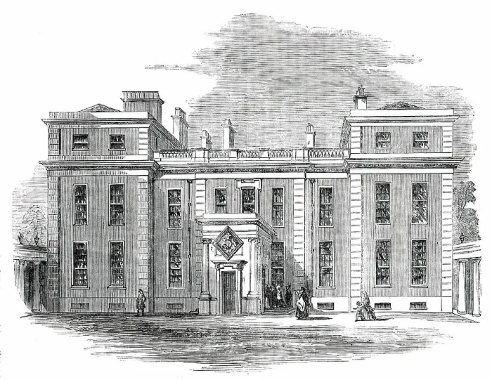 Framed Print : Marlborough House, Pall Mall, 1850. Creator: Unknown Framed Print : Marlborough House, Pall Mall, 1850. Creator: Unknown
