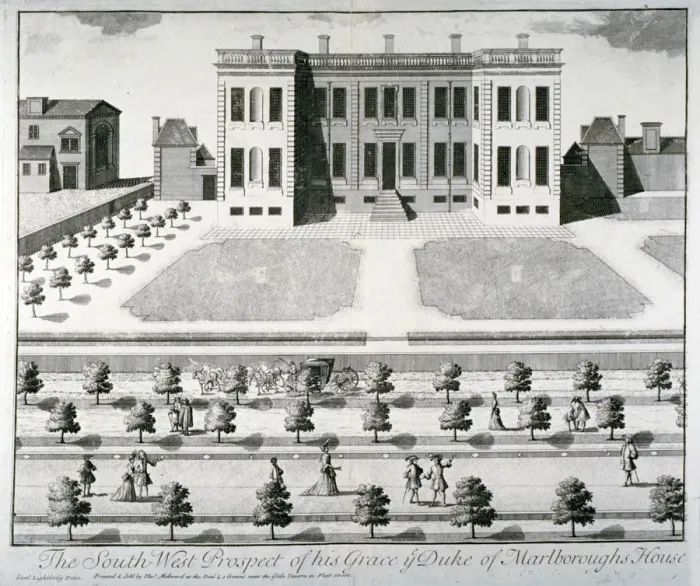 Framed Print : Marlborough House, Pall Mall, Westminster, London, c1720. Artist: John Harris I Framed Print : Marlborough House, Pall Mall, Westminster, London, c1720. Artist: John Harris I