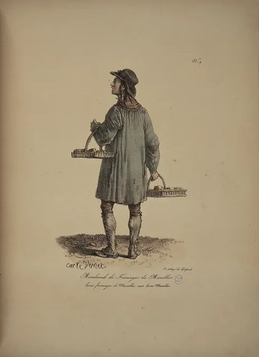 Framed Print : Marolles cheese merchant. From the Series Cris de Paris (The Cries of Paris), 1815. Creator: Vernet, Carle (1758-1836). Marolles cheese merchant. From the Series Cris de Paris (The Cries of Paris), 1815 Framed Print : Marolles cheese merchant. From the Series Cris de Paris (The Cries of Paris), 1815. Creator: Vernet, Carle (1758-1836). Marolles cheese merchant. From the Series Cris de Paris (The Cries of Paris), 1815