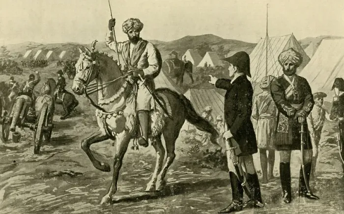 Framed Print : Marquess Wellesley and the Nizam, (1902). Creator: Unknown Framed Print : Marquess Wellesley and the Nizam, (1902). Creator: Unknown