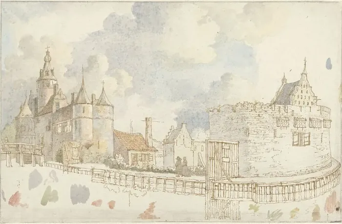 Framed Print : Marquette Castle, 1776-1822. Creator: Jan Hulswit Framed Print : Marquette Castle, 1776-1822. Creator: Jan Hulswit