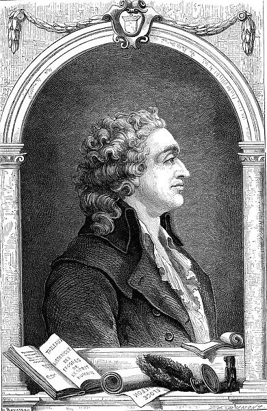 Marquis de Condorcet (1743-1798), French Enlightenment philosopher and sociologist, 1874
