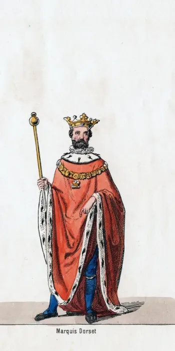 Framed Print : Marquis of Dorset, costume design for Shakespeares play, Henry VIII, 19th century Framed Print : Marquis of Dorset, costume design for Shakespeares play, Henry VIII, 19th century