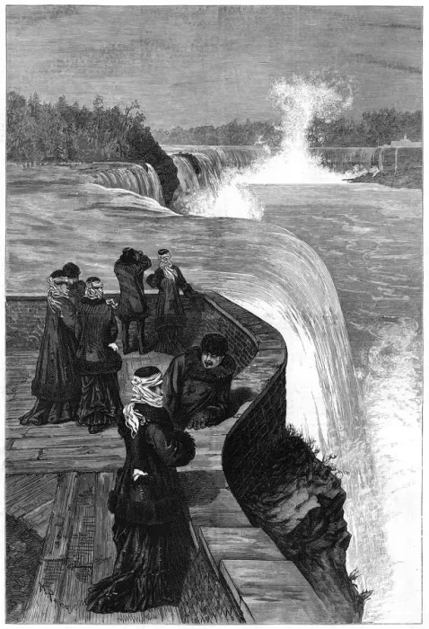 Framed Print : The Marquis and Marchioness of Lorne at Niagara Falls, Canada, 1879 Framed Print : The Marquis and Marchioness of Lorne at Niagara Falls, Canada, 1879