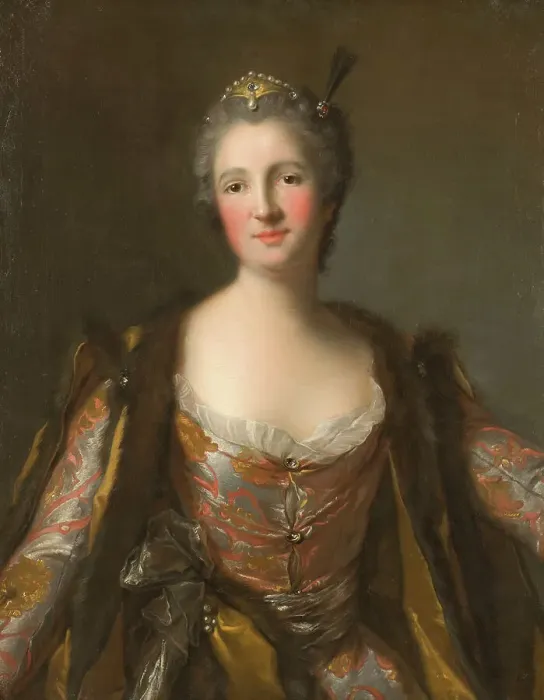 Framed Print : Marquise de Broglie (1718-1777) as Sultana, Made 1742. Creator: Jean-Marc Nattier Framed Print : Marquise de Broglie (1718-1777) as Sultana, Made 1742. Creator: Jean-Marc Nattier