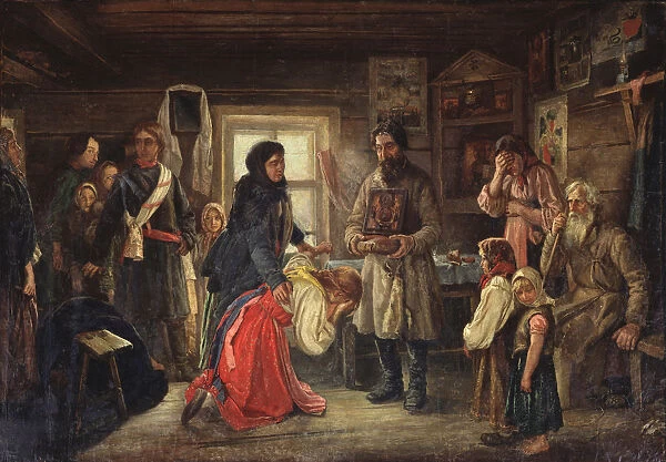 Before the marriage, 1900s. Artist: Tselebrovski, Pyotr Ivanovich (1859-1921)
