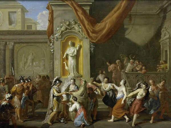 The Marriage of Alexander the Great and Roxane of Bactria, 1670-1733. Creator: Gerard Hoet