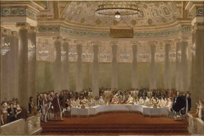 Framed Print : The marriage banquet of Napoleon I and Marie-Louise of Austria April 2, 1810, 1812 Framed Print : The marriage banquet of Napoleon I and Marie-Louise of Austria April 2, 1810, 1812