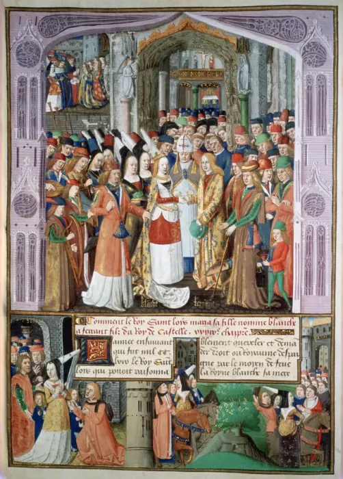 Framed Print : The marriage of Blanche and Fernando, 1269, (15th century) Framed Print : The marriage of Blanche and Fernando, 1269, (15th century)