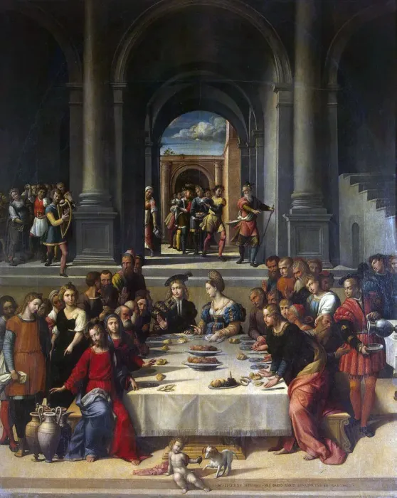 Framed Print : The Marriage at Cana, 1531 Framed Print : The Marriage at Cana, 1531