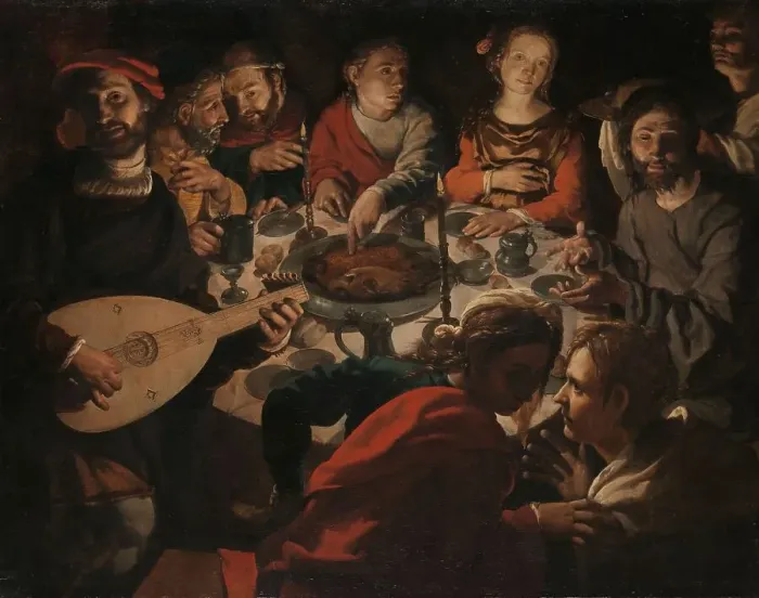 Framed Print : The Marriage at Cana, c.1530-c.1532. Creator: Jan Cornelisz Vermeyen Framed Print : The Marriage at Cana, c.1530-c.1532. Creator: Jan Cornelisz Vermeyen