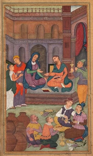 The Marriage at Cana, from a Mirror of Holiness (Mir at al-quds) of Father Jerome Xavier