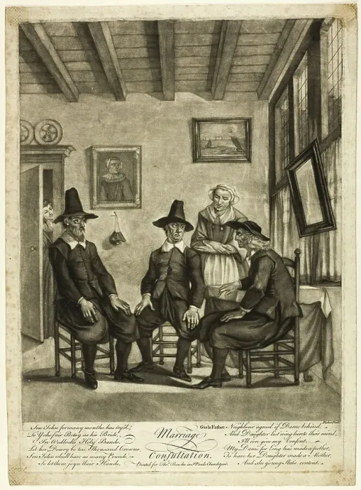Framed Print : Marriage Consultation, n.d. Creator: Edward Fisher Framed Print : Marriage Consultation, n.d. Creator: Edward Fisher