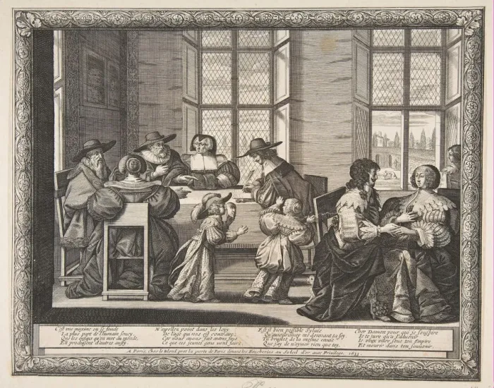 Framed Print : The Marriage Contract, 1633. Creator: Abraham Bosse Framed Print : The Marriage Contract, 1633. Creator: Abraham Bosse