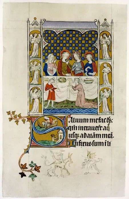 Framed Print : The marriage feast at Cana, early 14th century Framed Print : The marriage feast at Cana, early 14th century