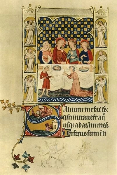 The marriage feast at Cana, early 14th century, (1942). Creator: Unknown