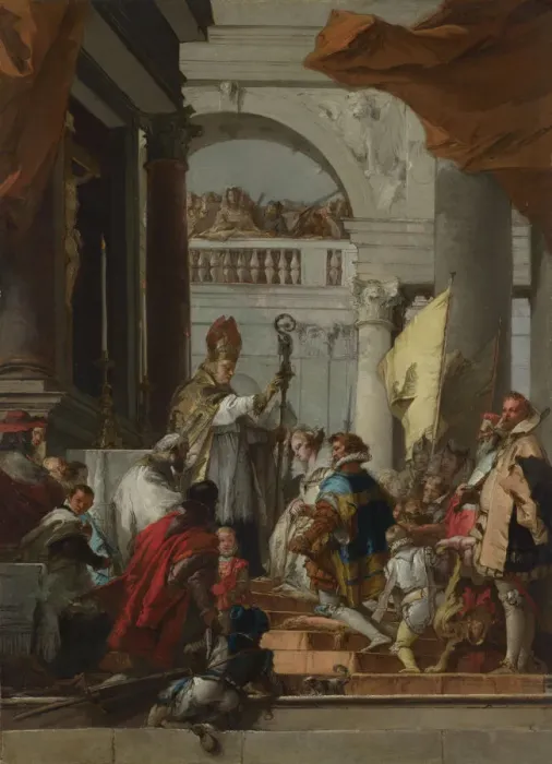 Framed Print : The Marriage of Frederick Barbarossa, c. 1753. Artist: Tiepolo, Giandomenico (1727-1804) Framed Print : The Marriage of Frederick Barbarossa, c. 1753. Artist: Tiepolo, Giandomenico (1727-1804)