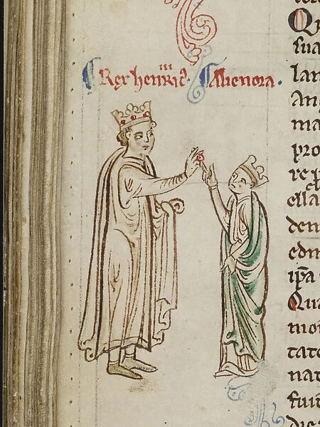Marriage of Henry III and Eleanor of Provence (From the Historia Anglorum, Chronica majora). Artist: Paris, Matthew (c. 1200-1259)