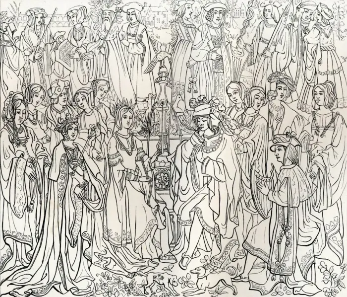 Framed Print : Marriage of King Louis XII of France and Mary Tudor, 16th century, (1849). Creator
