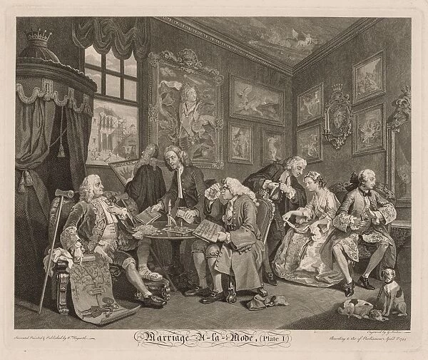 Marriage a la Mode, 1745. Creator: William Hogarth (British, 1697-1764)