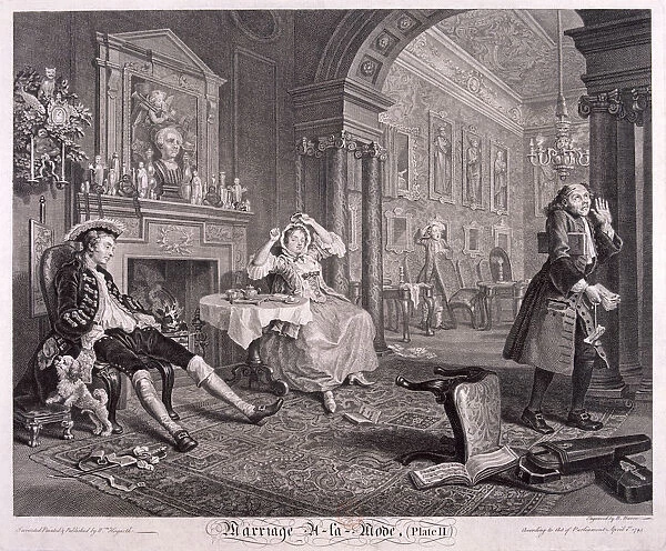Marriage a la Mode, 1745; plate II. Artist: Bernard Baron