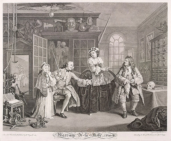 Marriage a la Mode, 1745; plate III. Artist: Bernard Baron