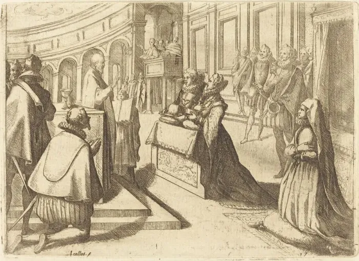 Framed Print : Marriage of Margaret of Austria and Philip III, 1612. Creator: Jacques Callot Framed Print : Marriage of Margaret of Austria and Philip III, 1612. Creator: Jacques Callot
