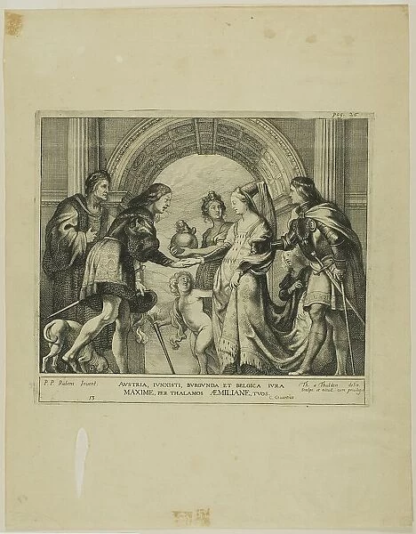 The Marriage of Maximilian of Austria with Mary of Burgundy, n.d. Creator: Theodoor van Thulden