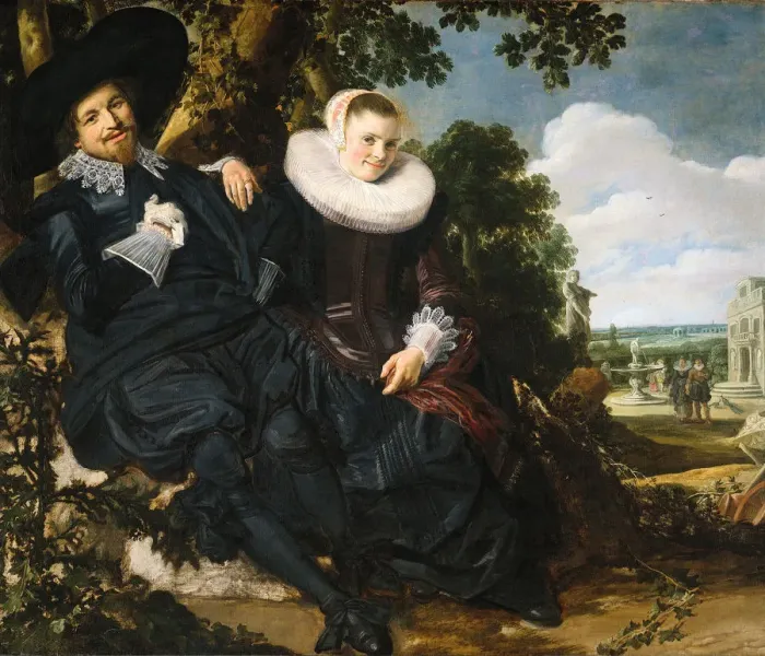 Framed Print : Marriage portrait of Isaac Abrahamsz Massa and Beatrix van der Laen, 1622 Framed Print : Marriage portrait of Isaac Abrahamsz Massa and Beatrix van der Laen, 1622