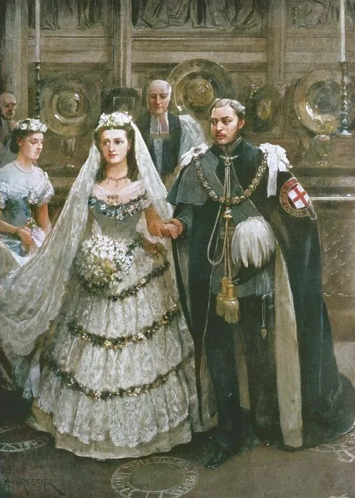 Framed Print : The Marriage of the Prince of Wales with Princess Alexandra of Denmark... Windsor, 1863, (1901) Framed Print : The Marriage of the Prince of Wales with Princess Alexandra of Denmark... Windsor, 1863, (1901)