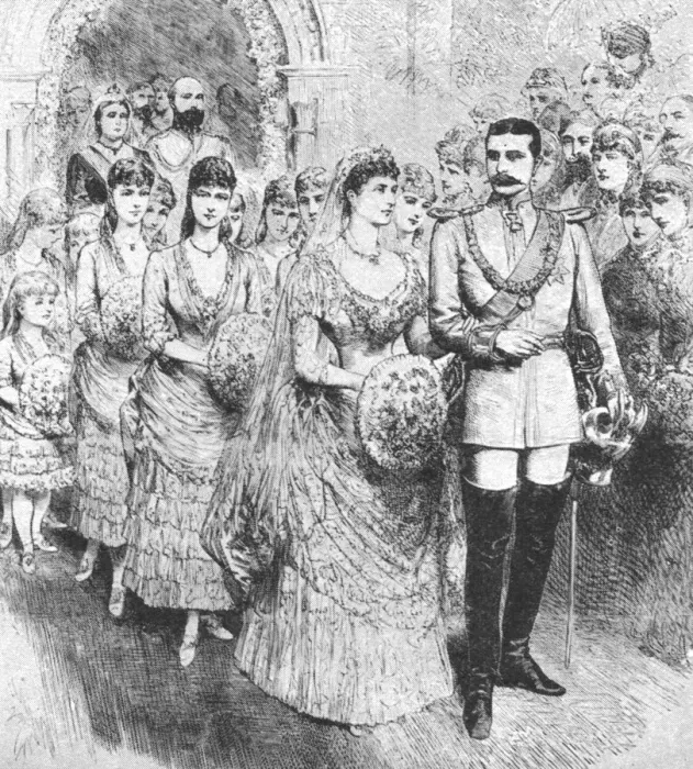 Framed Print : The Marriage of Princess Beatrice with Prince Henry of Battenberg... 1885, (1901) Framed Print : The Marriage of Princess Beatrice with Prince Henry of Battenberg... 1885, (1901)