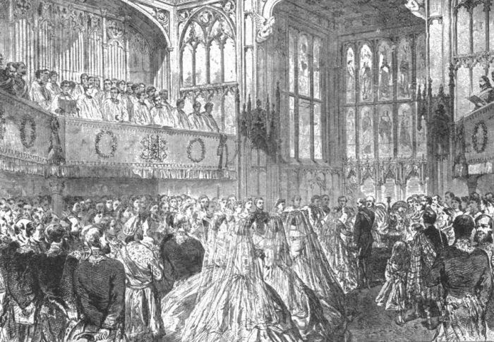 Framed Print : The Marriage of Princess Helena with Prince Christian of Schleswig-Holstein... 1866, (1901) Framed Print : The Marriage of Princess Helena with Prince Christian of Schleswig-Holstein... 1866, (1901)
