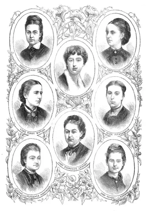 Framed Print : Marriage of Princess Louise: the Bridesmaids, 1871. Creator: Unknown Framed Print : Marriage of Princess Louise: the Bridesmaids, 1871. Creator: Unknown