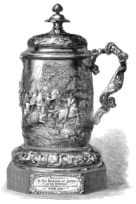 Framed Print : Marriage of Princess Louise: cup given to the Marquis of Lorne by Eton School, 1871. Creator: Unknown Framed Print : Marriage of Princess Louise: cup given to the Marquis of Lorne by Eton School, 1871. Creator: Unknown